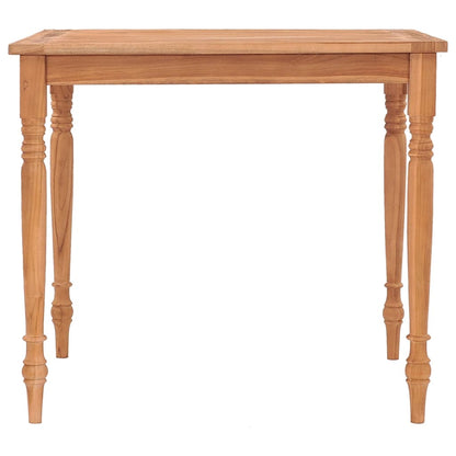 Mesa Batavia De Madera Maciza De Teca 85x85x75 Cm_0