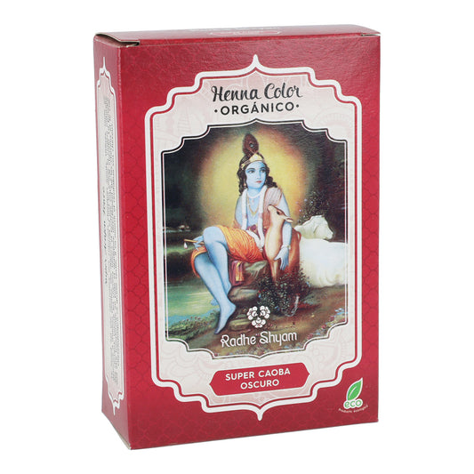 Henna em pó mogno super escuro Radhe Shyam 100 g