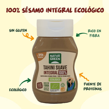 Tahíni Suave Integral Antigoteo Bio NaturGreen 270 g