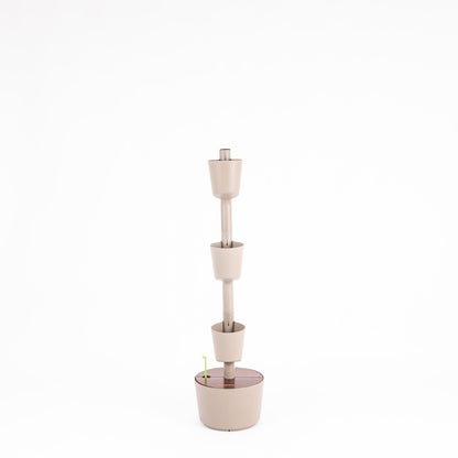 Macetero Vertical Citysens 3 Macetas Con Riego Inteligente – Color Corteza De Pino, Teka, Polipropileno 100% Reciclado_5