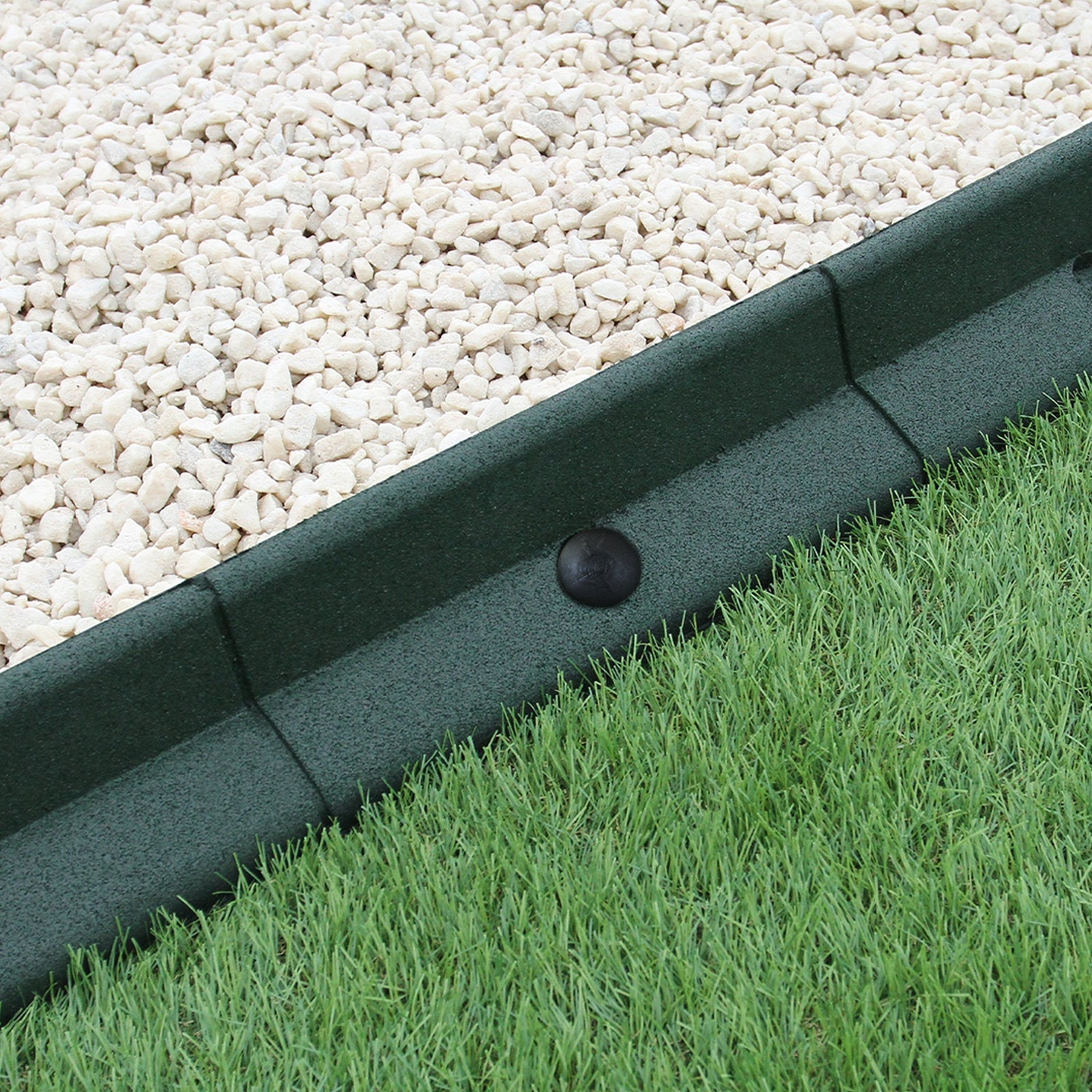 Bordes De Césped Verde Flexibles Jardín Bordes De Césped Paquete De 4 X 1.2m_1