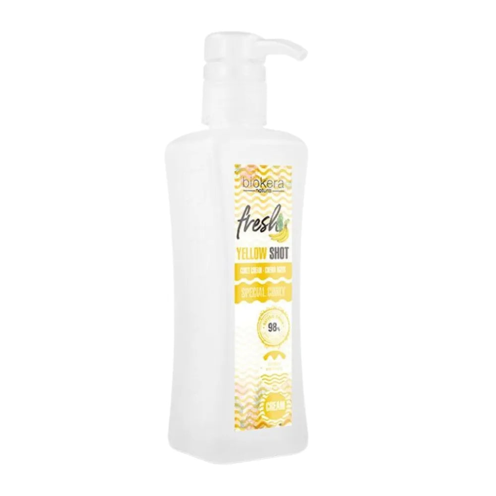 Biokera Natura Fresh Yellow Shot Curly Cream Sin Aclarado 300ml_0