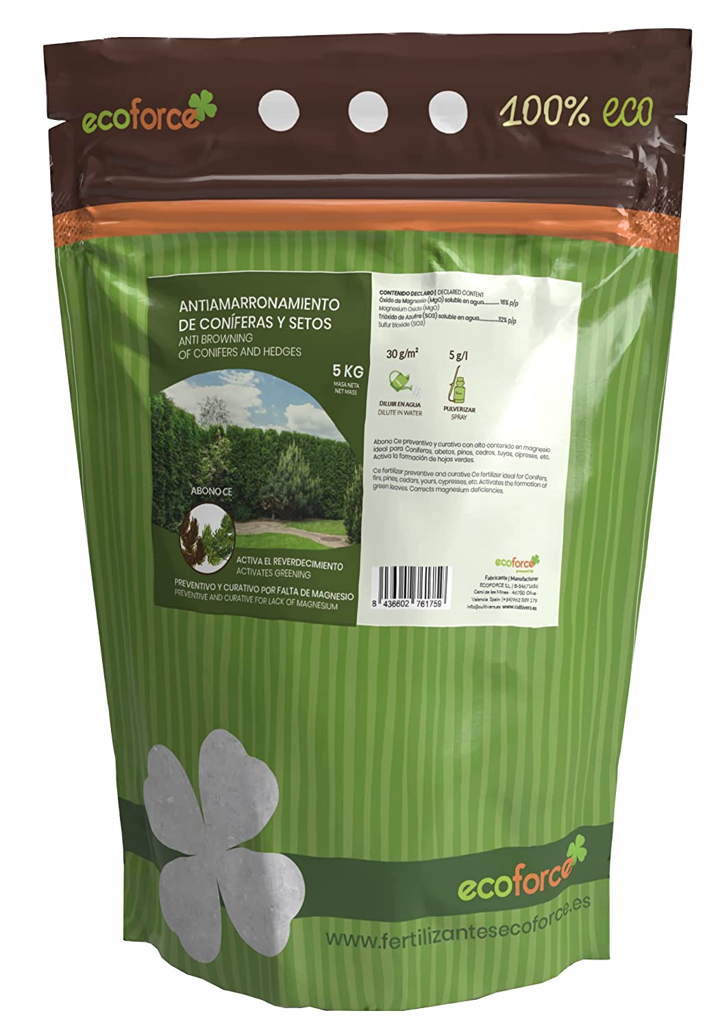 Antiamarronamiento Coníferas Y Setos Cultivers 5 Kg_1