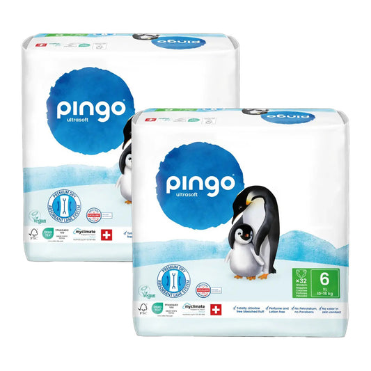 Pack Poupança Fraldas T6 XL (15-30kg) Pingo 64 unidades 64 unidades