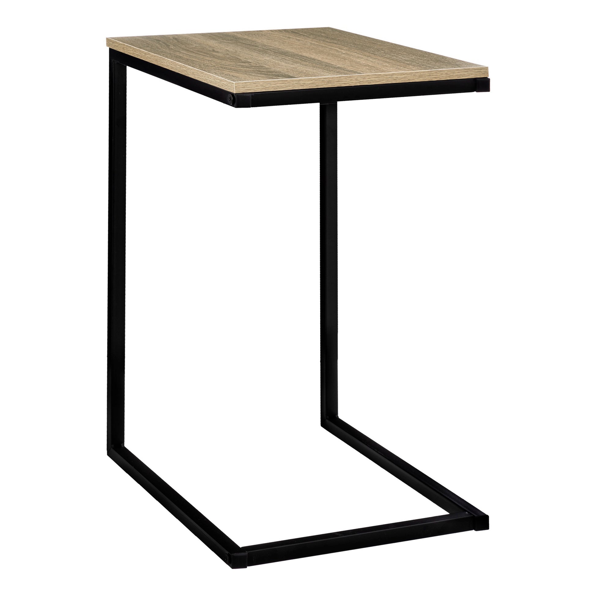 Wellhome Mesa Extremo Sofá Metal Negro Y Madera_0