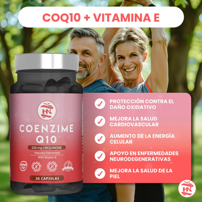 Coenzima Q10 200mg - 30 Caps - Mejora La Energía, Salud Cardiovascular Y Aumenta La Función Muscular_1