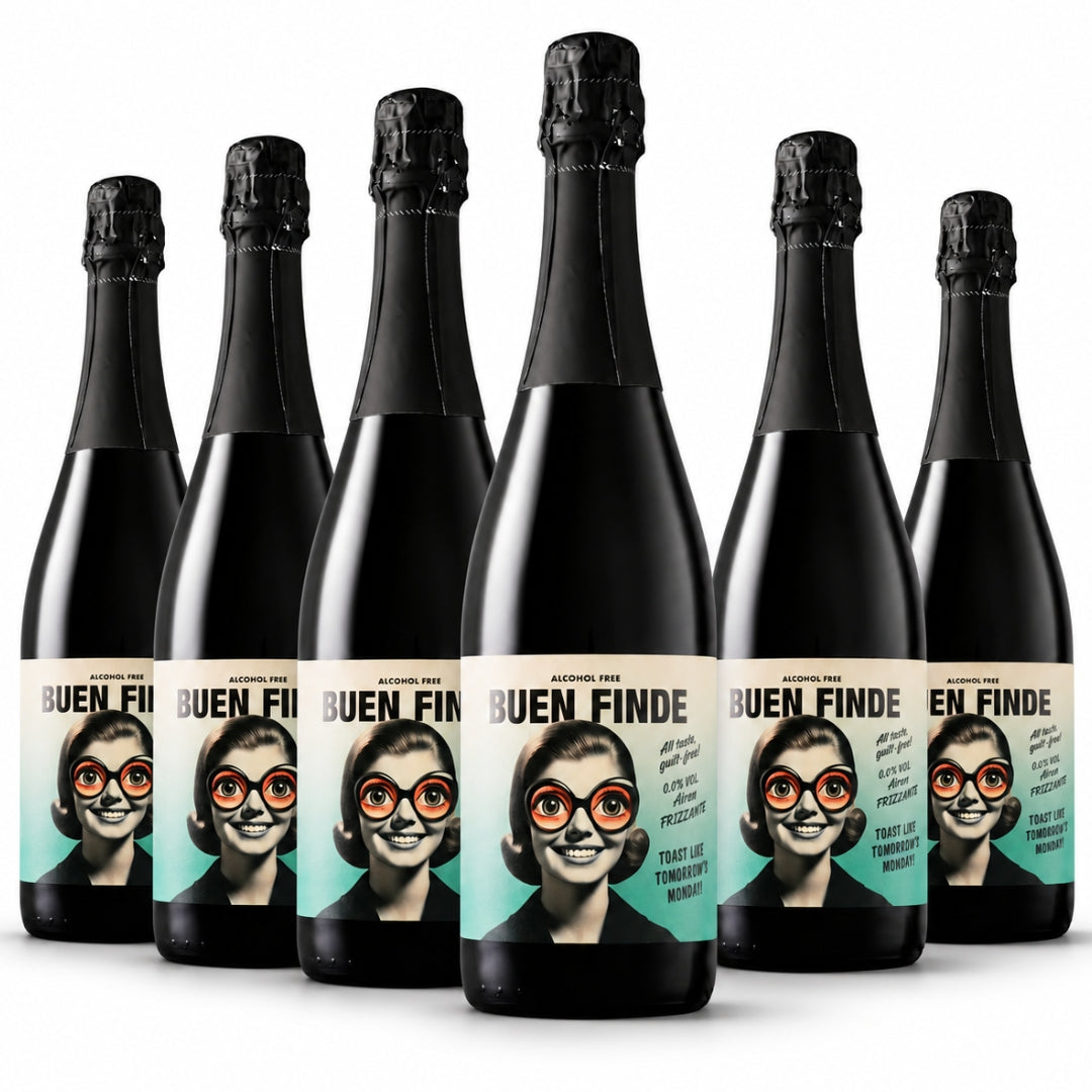 Vino Sin Alcohol 0,0% Frizzante Airén | Pack 6 Botellas X 750 Ml | Vino Espumoso Desalcoholizado | Ligero Y Refrescante_0