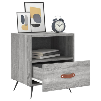 Mesitas Noche 2 Uds Madera Ingeniería Gris Sonoma 40x35x47,5 Cm_2