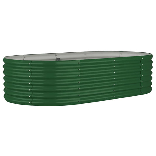 Jardinera Arriate Acero Galvanizado Verde 152x80x36 Cm_0