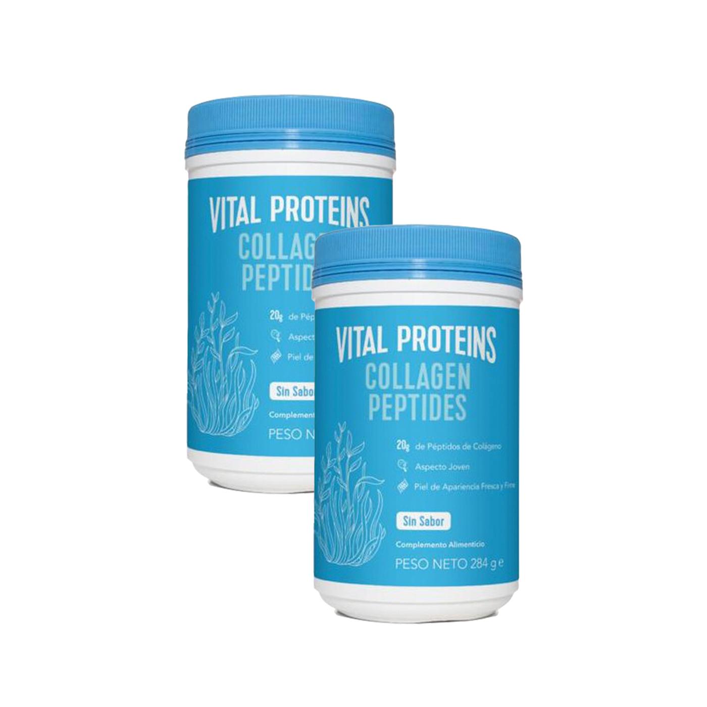 Pack de 2 Proteínas Vitais - Peptídeos de Colagénio Sem Sabor - 284 g