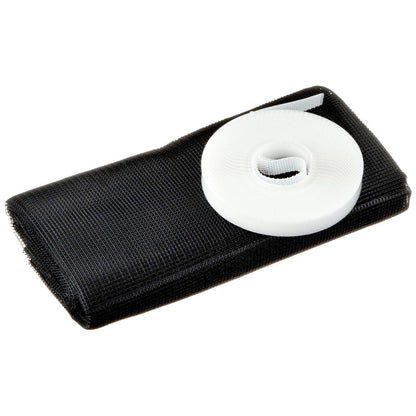 Mosquiteiro preto standard para janelas, 1,3m x 1,5m, Tesa