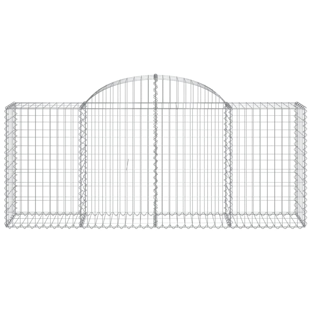 Cestas De Gaviones 18 Uds Forma De Arco Hierro 200x50x80/100 Cm_3