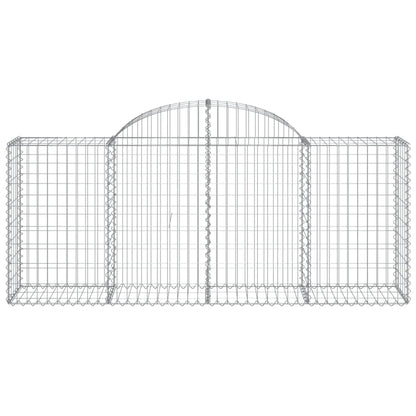 Cestas De Gaviones 5 Uds Forma De Arco Hierro 200x50x80/100 Cm_3