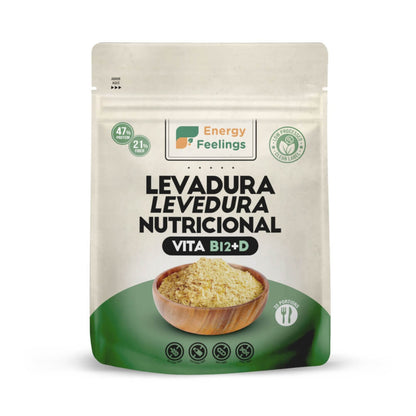 Levedura nutricional vitamina B12+D, Energy Feelings, flocos 130g