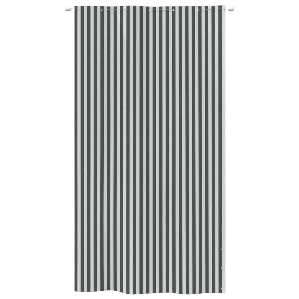 Vidaxl Toldo Para Balcón Tela Oxford Gris Antracita Blanco 140x240 Cm_1