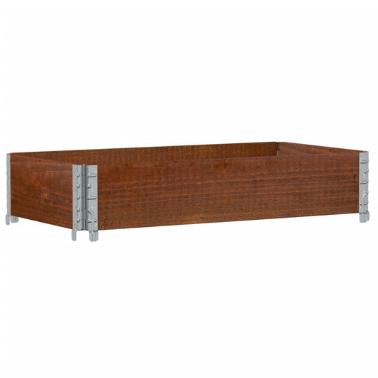 Jardinera De Madera Maciza De Pino Marrón 100x50 Cm_0