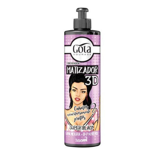 Gota Dourada Acondicionador Matizador 3d Super Black 300ml_0