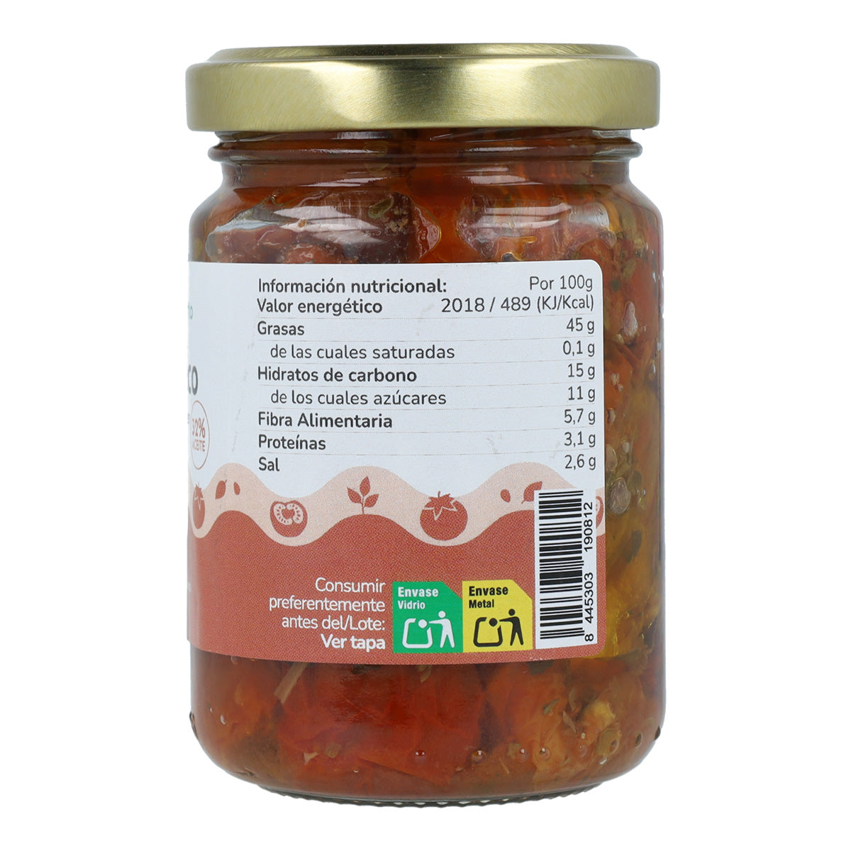 Tomate seco em azeite virgem extra ECO Planeta Huerto 155 g
