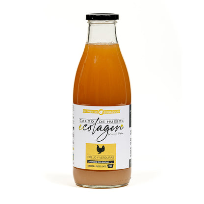 Caldo de Osso de Frango Ecolagen Biológico com Legumes 1L