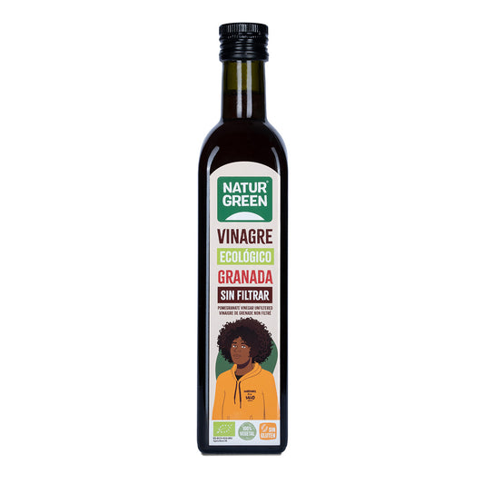Vinagre de Romã Biológico Não Filtrado NaturGreen 500 ml
