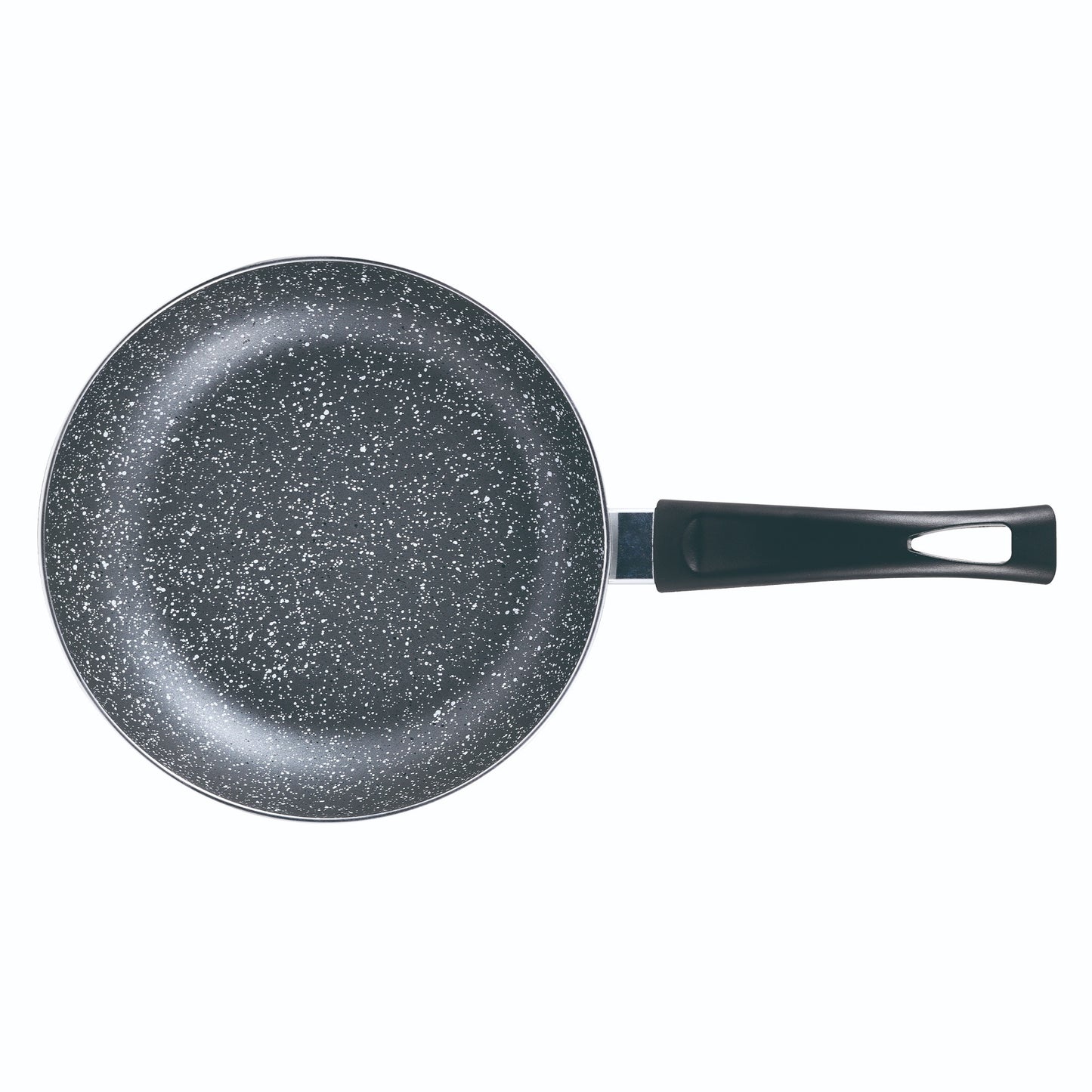 Set 3pc Sarten (16+20+24cm) Aluminio Prensado, Inducción, Negra Soul Marble Con Set 3 Pc Utensilios Cocina Acero Inoxidable_3