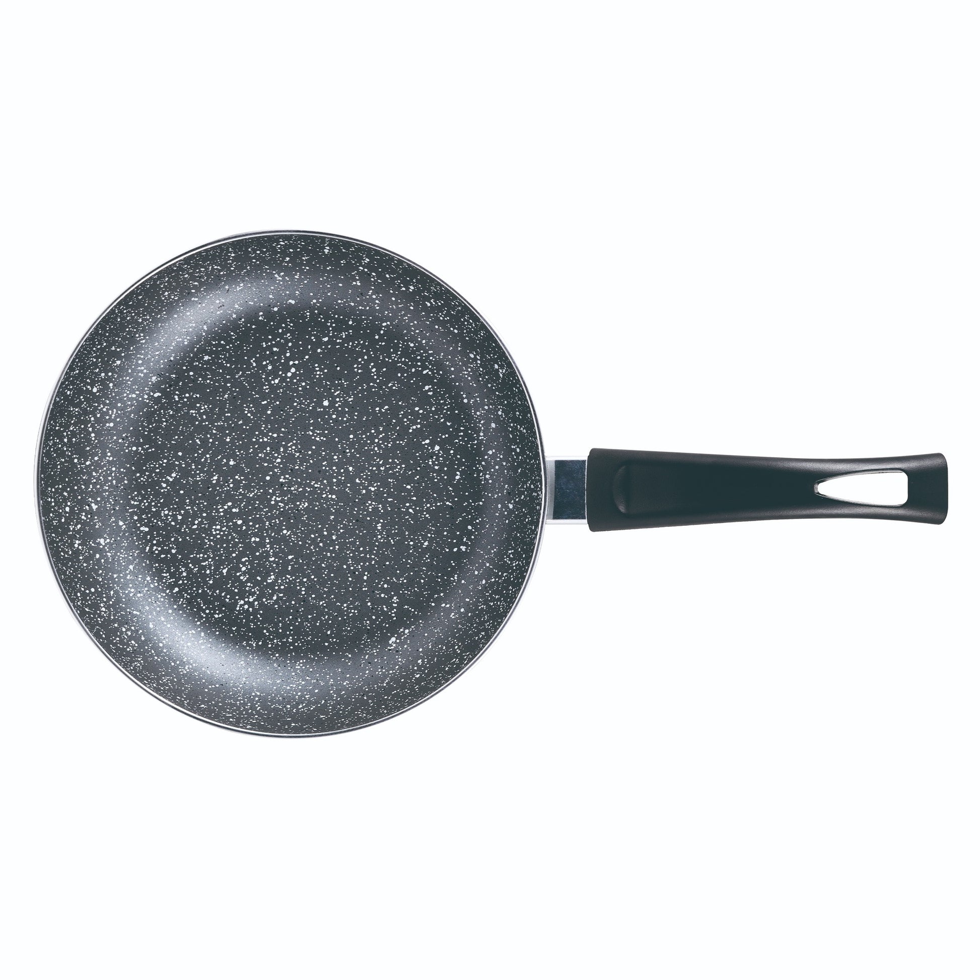 Set 3pc Sarten (16+20+24cm) Aluminio Prensado, Inducción, Negra Soul Marble Con Set 3 Pc Utensilios Cocina Acero Inoxidable_3