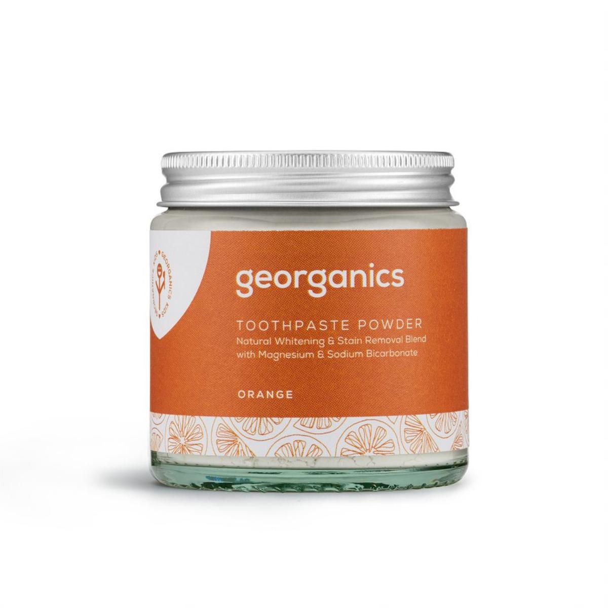 Pasta de dentes em pó laranja Georganics 120 ml