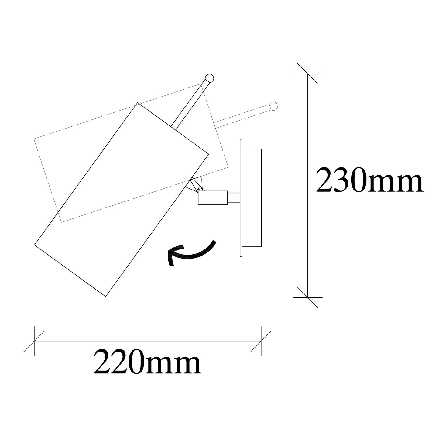 Aplique De Pared, Metal , Anticuario, 9x22x23, Casquillo E 27 Max 40 W_1