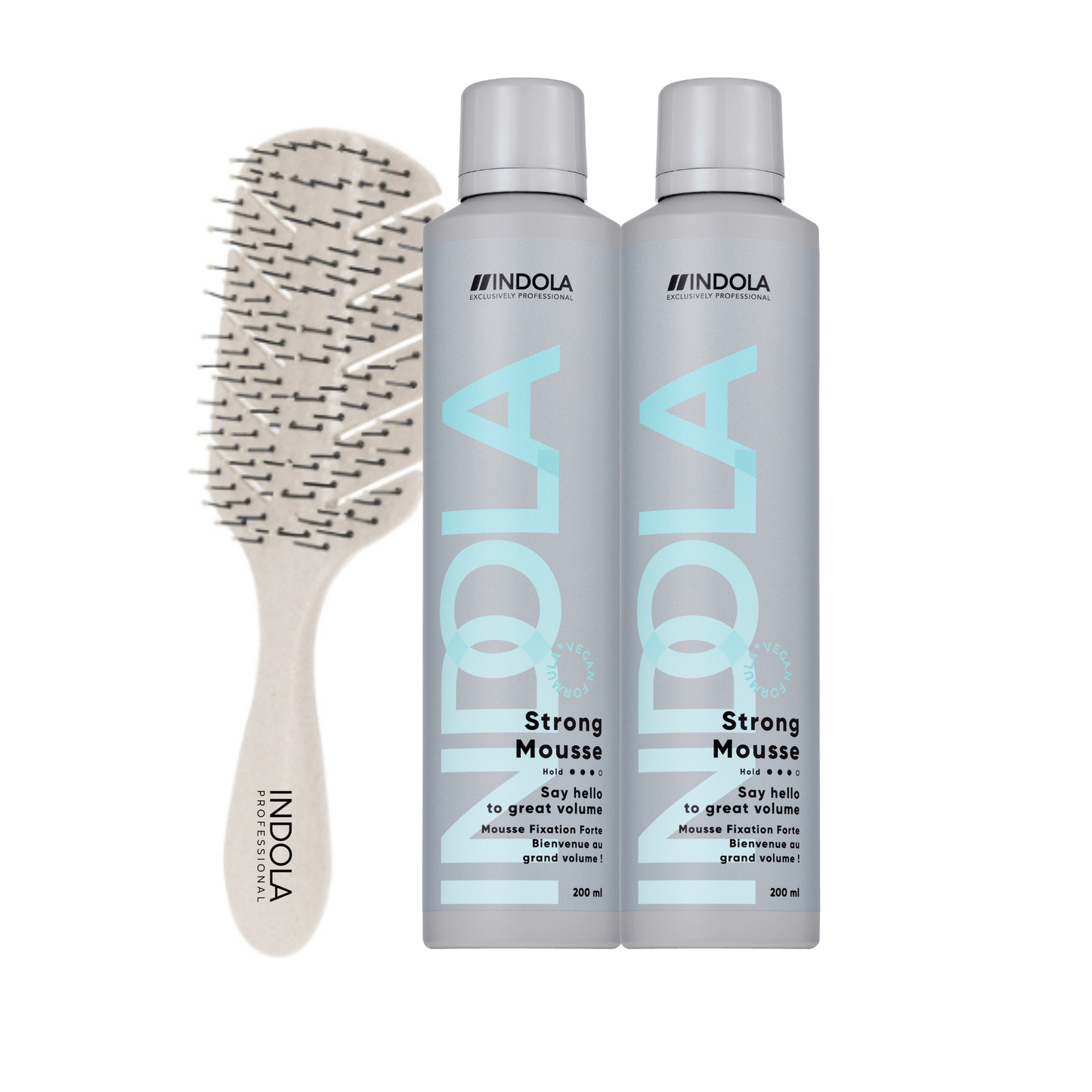Indola Strong Mousse Pack 2 X 200 Ml + Peine Regalo | Fijación Fuerte_0
