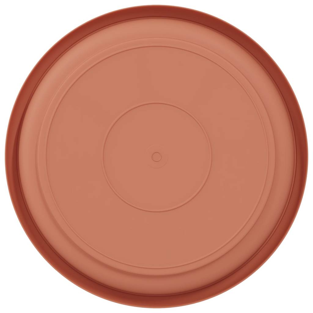 Bandeja Redonda Para Flores 6 Uds. Rojo Ladrillo Ø 14 X 2 Cm_5