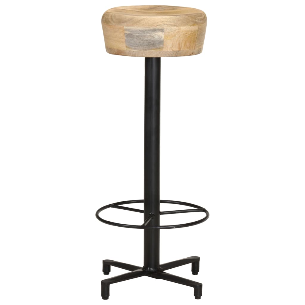 Taburetes De Cocina 2 Unidades Madera Maciza De Mango 76 Cm_1