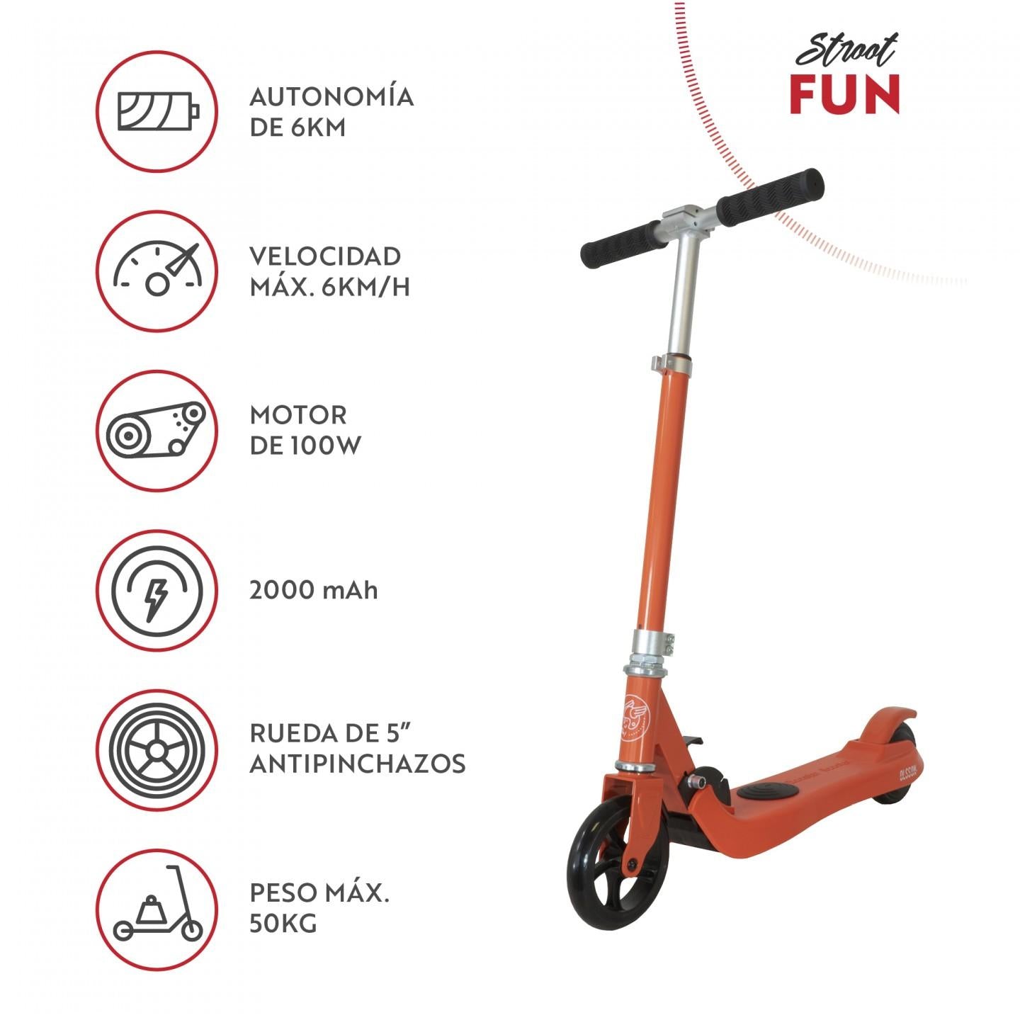 Scooter Elétrica Olsson Fun Red