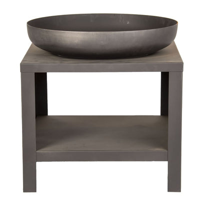 Esschert Design Brasero Con Almacenaje Para Leña Negro 62 Cm_1