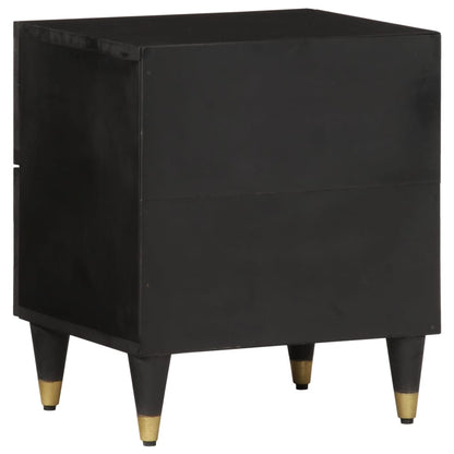 Mesita De Noche De Madera Maciza De Mango 40x33x46 Cm_3