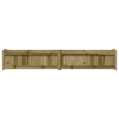 Jardinera De Madera De Pino Impregnada 180x31x31 Cm_4