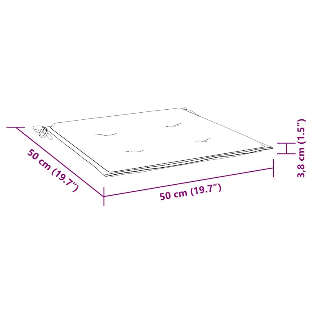 Vidaxl Sillas De Comedor Jardín Con Cojines 2 Uds Madera Maciza Acacia_2
