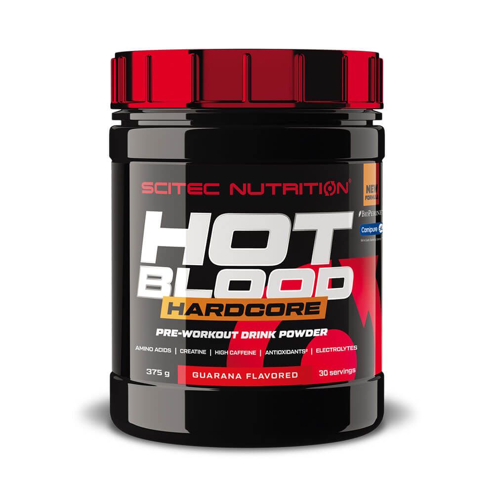 Hot Blood Hardcore - 375g - Guarana - Pre Entreno - Scitec Nutrition_0