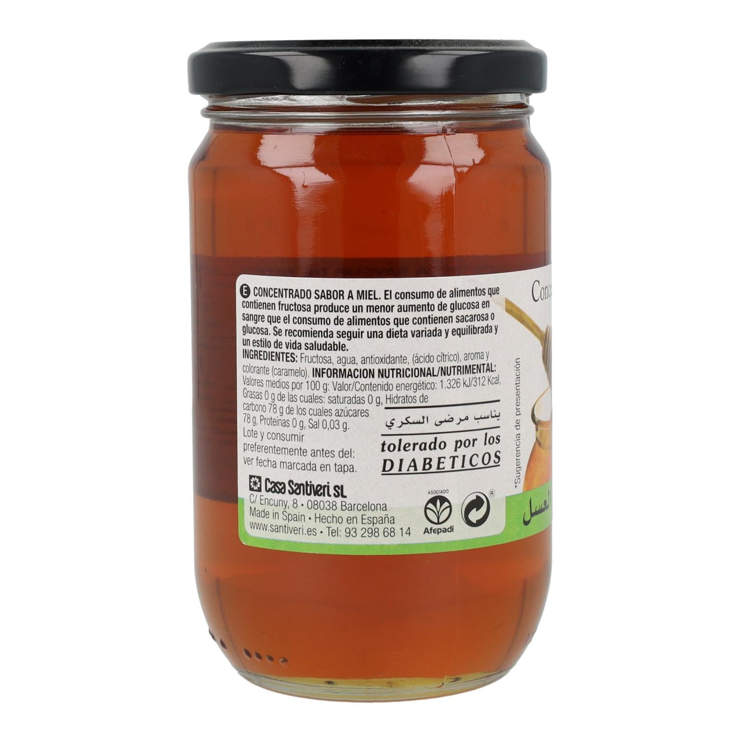 Concentrado de Sabor a Mel Natural 370G Santiveri