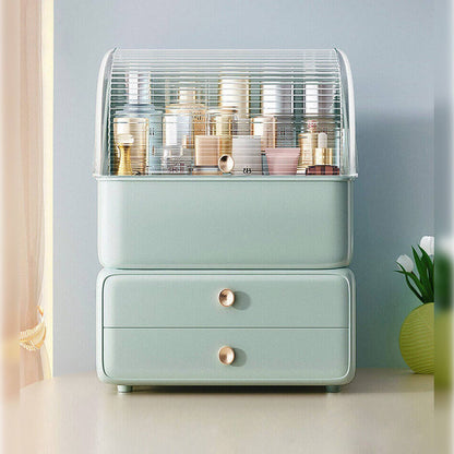 Joybos - Caja Para Organización Y Almacenaje De Cosmeticos 2en1 Verde_3