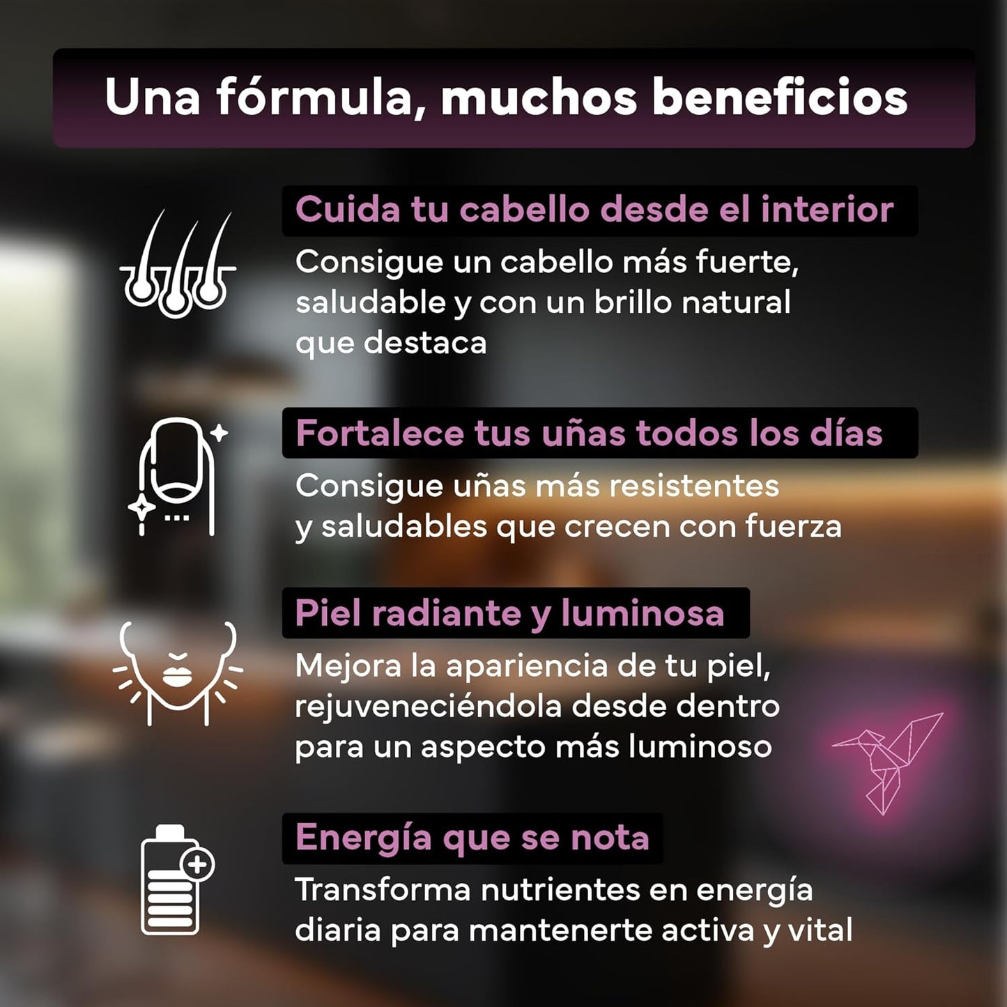 Biotina 10000 mcg Sevens Nutrition 365 cápsulas