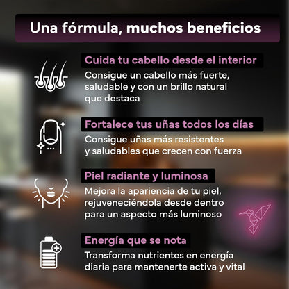 Biotina 10000 mcg Sevens Nutrition 365 cápsulas