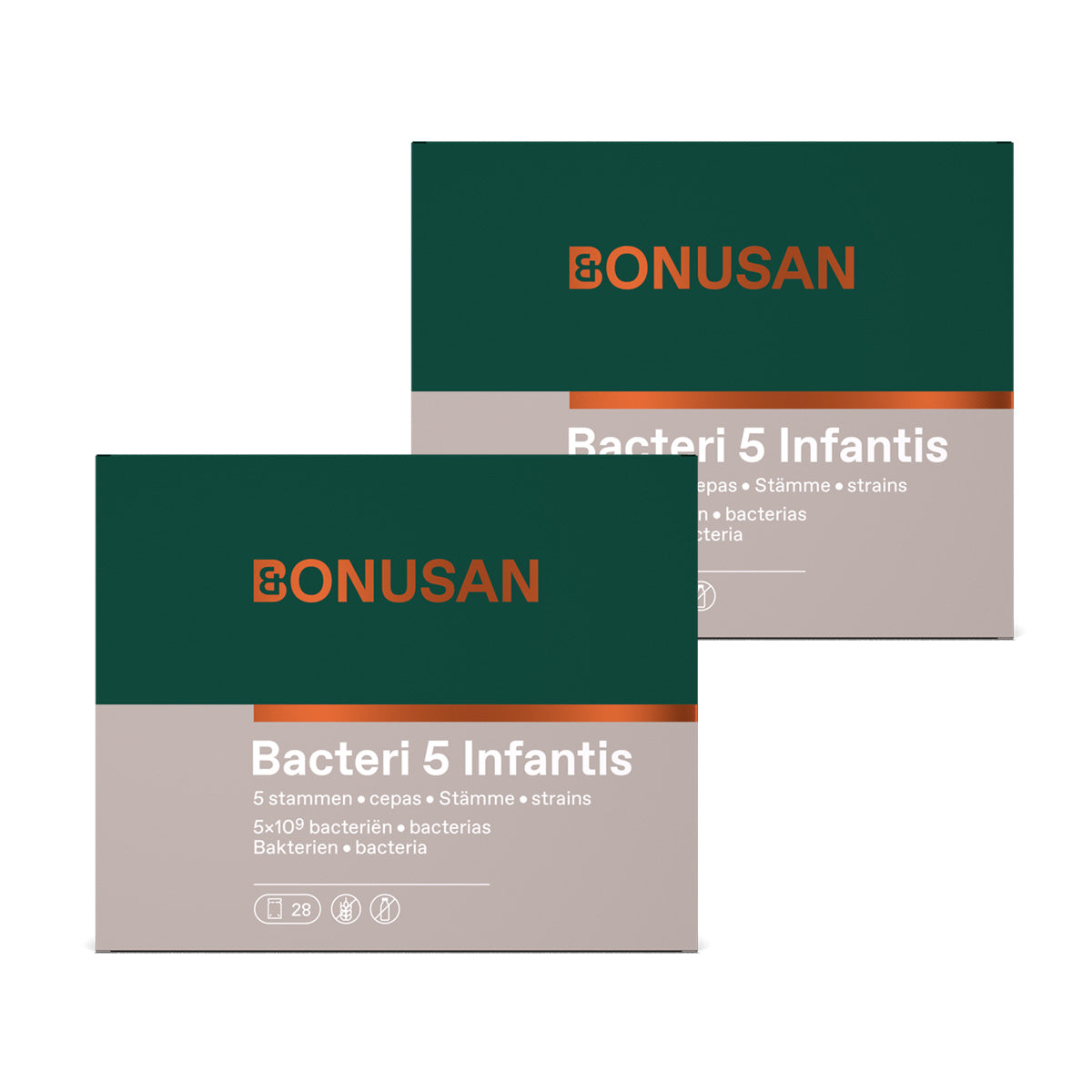 Pack 2x BACTERI 5 INFANTIS, Bonusan, 2x28 Envelopes