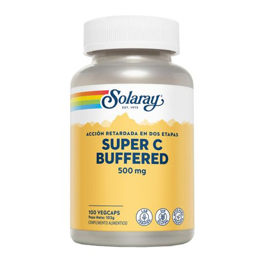 Super Bio C Buffered Solaray, 100 cápsulas