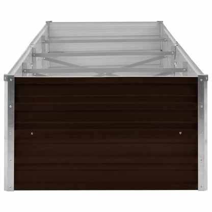 Arriate De Acero Galvanizado Marrón 320x80x45 Cm_4