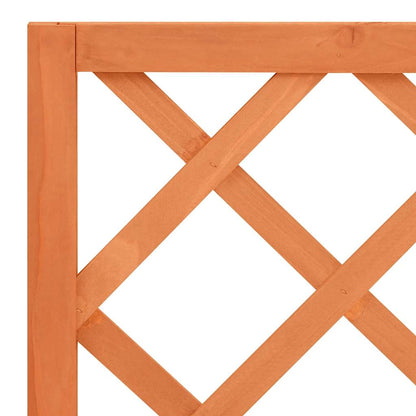 Jardinera Con Enrejado Marrón 70x30x135 Cm Madera Maciza De Abeto_5