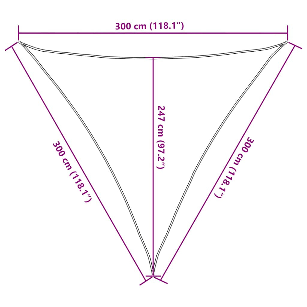 Vidaxl Toldo De Vela Terracota Hdpe 160 G/m² 3x3x3 M_2