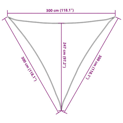 Vidaxl Toldo De Vela Terracota Hdpe 160 G/m² 3x3x3 M_2
