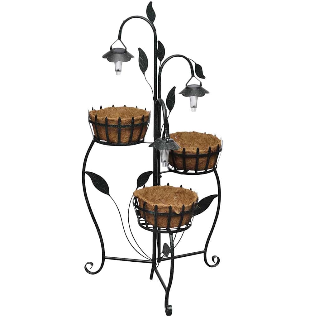Cesta Para Plantas Con Luces Led_1