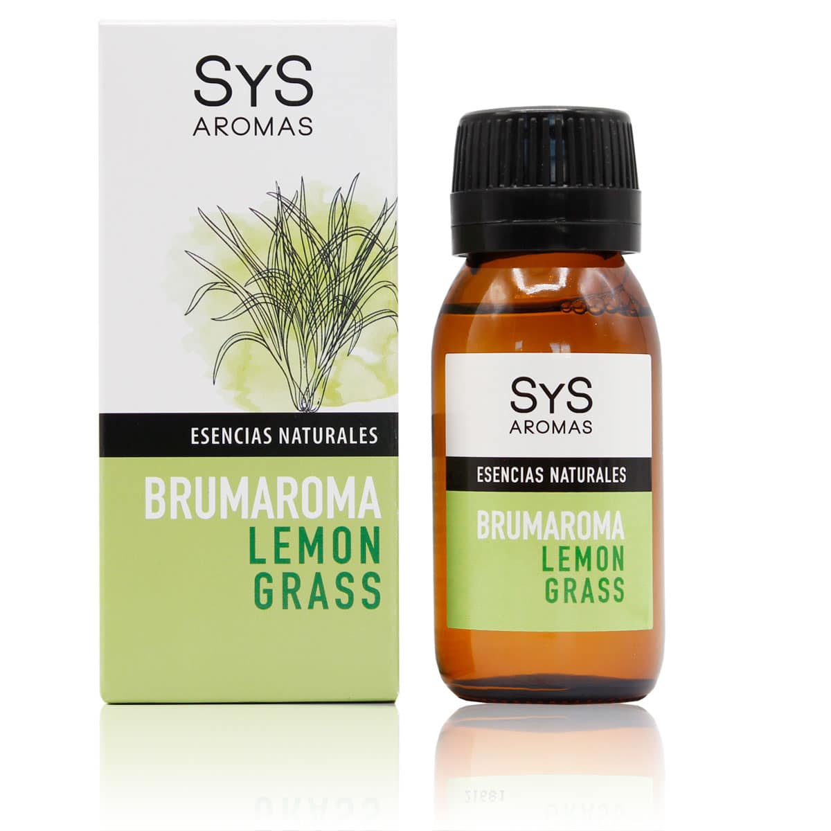 Esencia Hidrosoluble Lemongrass SYS Aromas 50 ml | Aroma Cítrico y Fresco | Para Humidificadores y Difusores_0