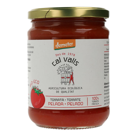 Tomates inteiros pelados biológicos Cal Valls 420 g